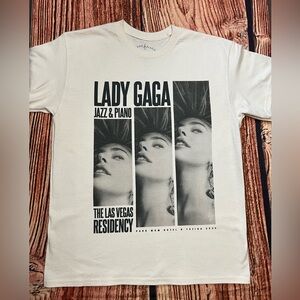 RARE Lady Gaga Jazz And Piano 2024 Las Vegas Residency official T-shirt L